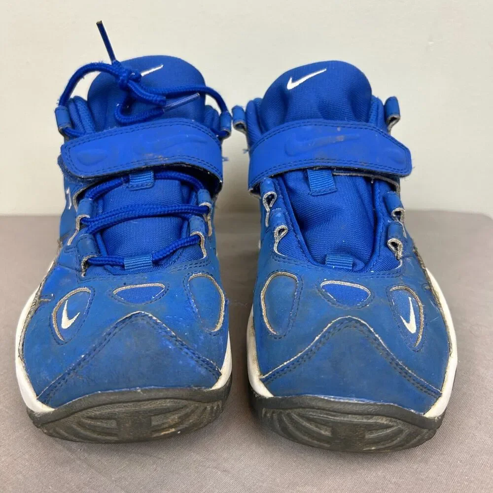 Nike shoes youth 7Y blue lace strap air turf raider 599812-400 NEEDS LACES‎ READ